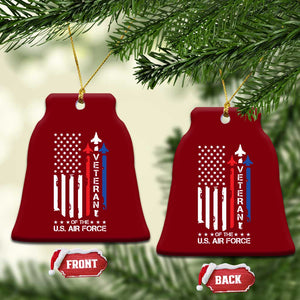 Air Force Veteran Ceramic Ornament Vintage US Flag TS10 Print Your Wear