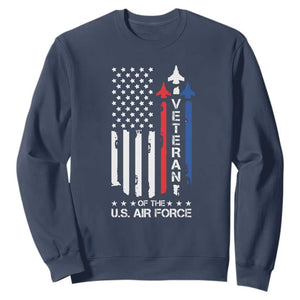 Air Force Veteran Sweatshirt Vintage US Flag TS10 Navy Print Your Wear