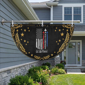 Air Force Veteran Patriotic Fan Flag Vintage US Flag TS10 2pcs pack Vintage Black Print Your Wear