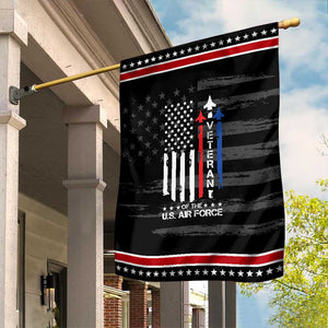 Air Force Veteran Garden Flag Vintage US Flag TS10 Distressed Black Red Print Your Wear