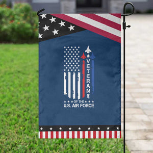 Air Force Veteran Garden Flag Vintage US Flag TS10 Classic Blue Black Print Your Wear
