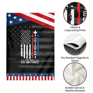Air Force Veteran Garden Flag Vintage US Flag TS10 Print Your Wear