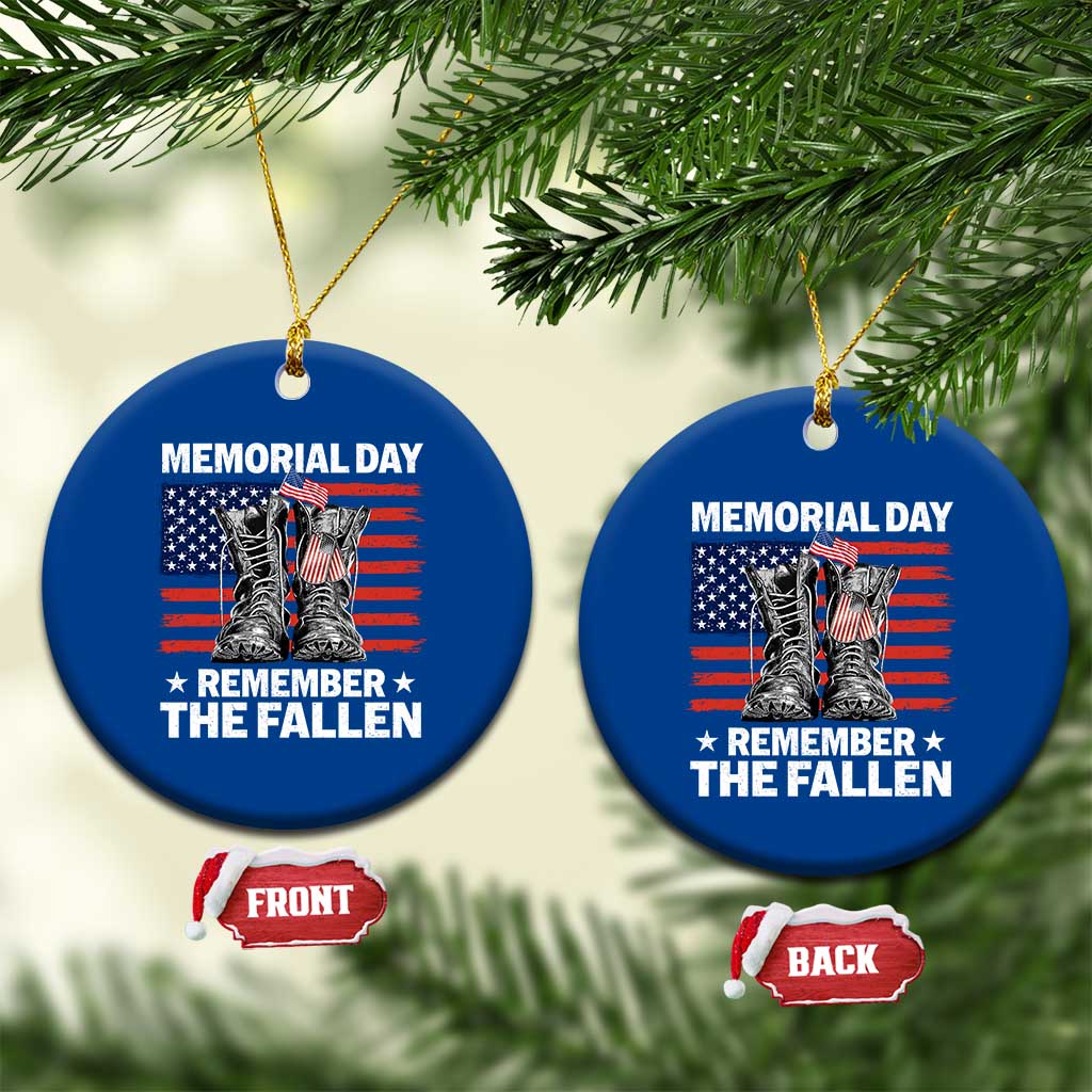 Memorial Day Remember The Fallen Ceramic Ornament Veteran Military Vintage USA Flag TS10 1pc Blue Print Your Wear