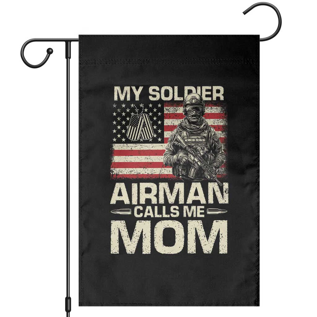 Proud Air Force Mom Garden Flag My Soldier Airman Calls Me Mom US Flag TS10 Black Print Your Wear