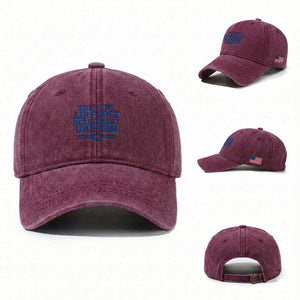 Veteran US Air Force Washed Cotton Baseball Cap This Is My Retirement Uniform TS10 Washed Cap Universal Fit Burgundy Print Your Wear