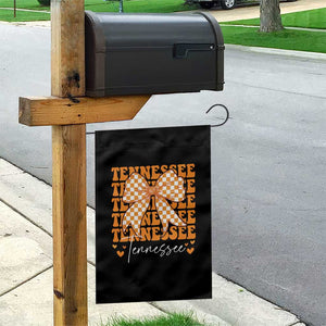 Vintage Tennessee Coquette Bow Garden Flag Retro TN Orange Checkered Print US State TS10 Print Your Wear