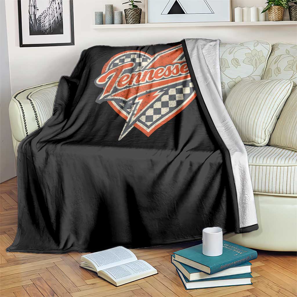 Vintage Tennessee Throw Blanket Checkered Heart Love TN Orange US State TS10 Print Your Wear