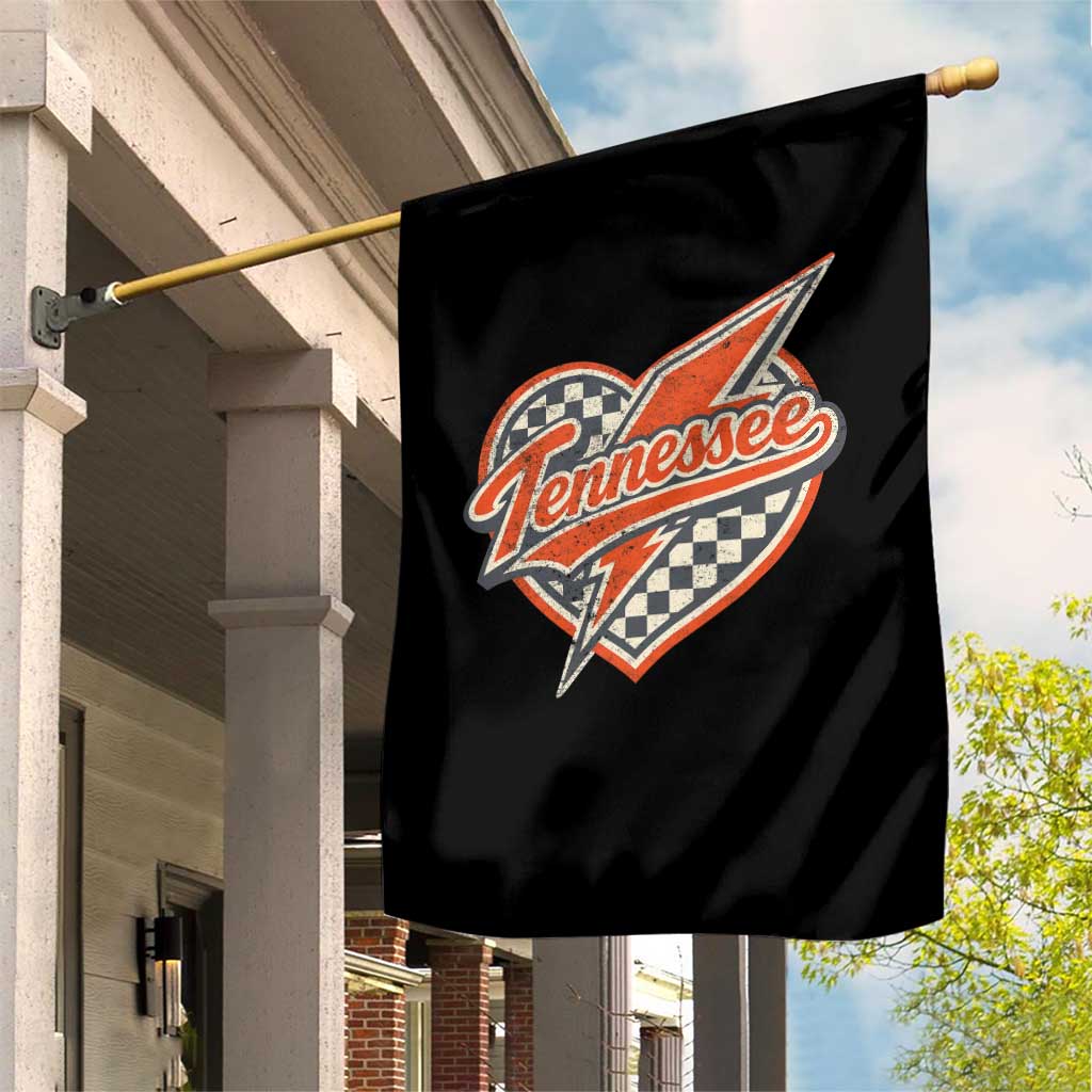 Vintage Tennessee Garden Flag Checkered Heart Love TN Orange US State TS10 Print Your Wear