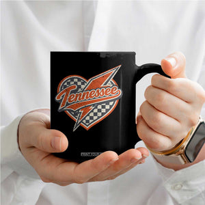 Vintage Tennessee Coffee Mug Checkered Heart Love TN Orange US State TS10 Print Your Wear