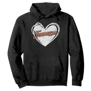 Vintage Tennessee Hoodie Heart Graphic TN Orange US State TS10 Black Print Your Wear