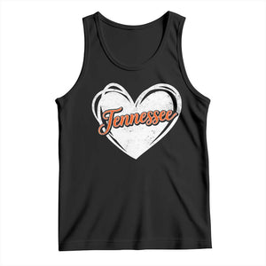 Vintage Tennessee Tank Top Heart Graphic TN Orange US State TS10 Black Print Your Wear
