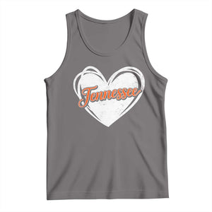 Vintage Tennessee Tank Top Heart Graphic TN Orange US State TS10 Deep Heather Print Your Wear