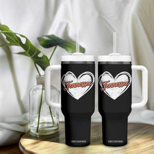 Vintage Tennessee Tumbler With Handle Heart Graphic TN Orange US State TS10 Print Your Wear