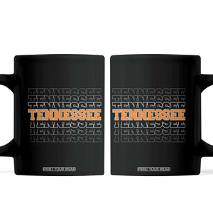 Vintage Tennessee Coffee Mug Throwback Design Classic TN Orange US State TS10 Black Print Your Wear