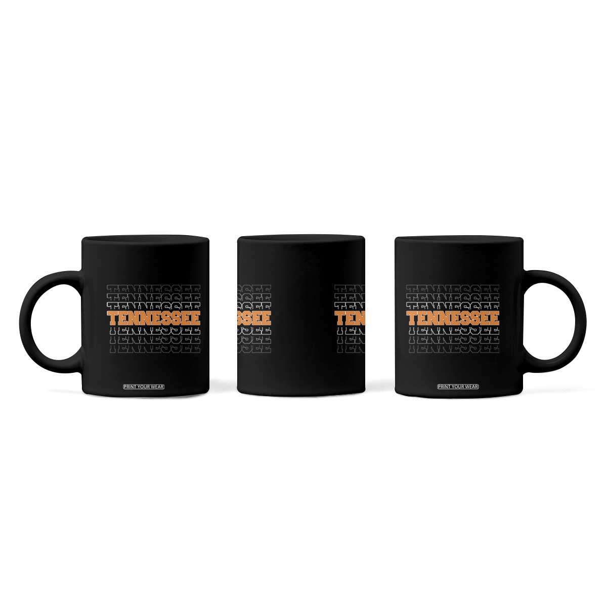Vintage Tennessee Coffee Mug Throwback Design Classic TN Orange US State TS10 Print Your Wear