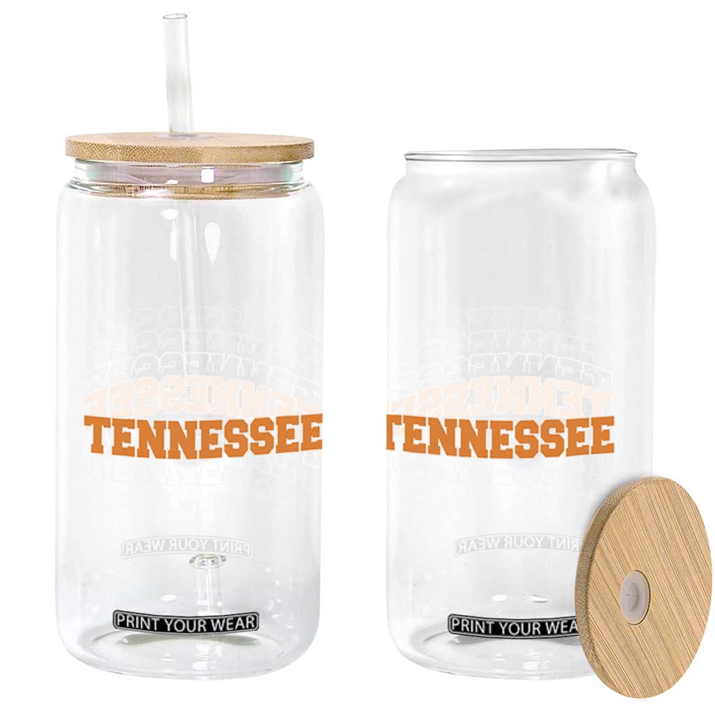 Vintage Tennessee Glass Can Throwback Design Classic TN Orange US State TS10 Print Your Wear