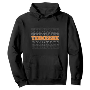 Vintage Tennessee Hoodie Throwback Design Classic TN Orange US State TS10 Black Print Your Wear