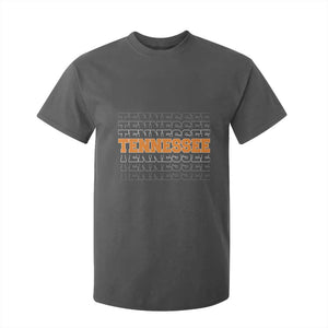 Vintage Tennessee T Shirt For Kid Throwback Design Classic TN Orange US State TS10 Dark Heather Print Your Wear