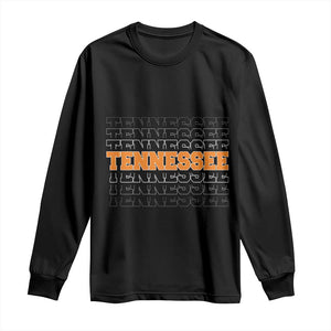 Vintage Tennessee Long Sleeve Shirt Throwback Design Classic TN Orange US State TS10 Black Print Your Wear