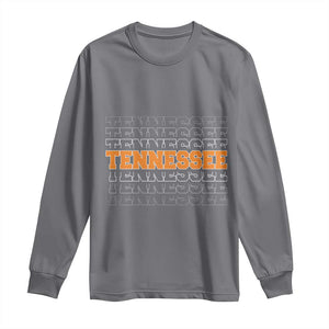 Vintage Tennessee Long Sleeve Shirt Throwback Design Classic TN Orange US State TS10 Charcoal Print Your Wear