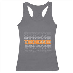 Vintage Tennessee Racerback Tank Top Throwback Design Classic TN Orange US State TS10 Charcoal Print Your Wear