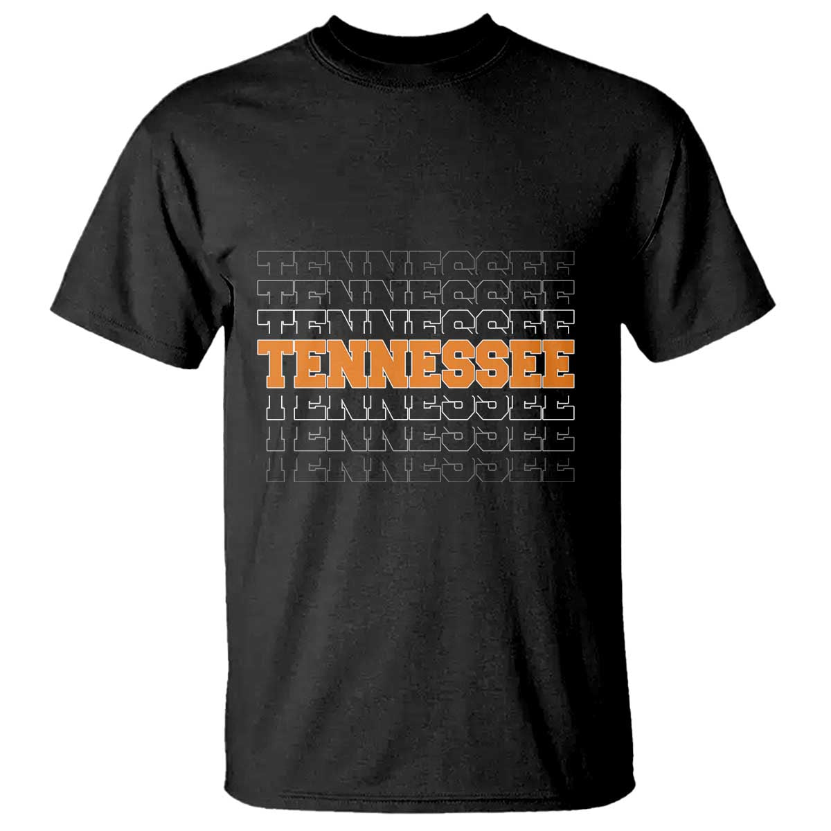 Vintage Tennessee T Shirt Throwback Design Classic TN Orange US State TS10 Black Print Your Wear