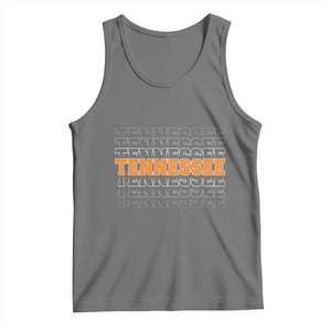 Vintage Tennessee Tank Top Throwback Design Classic TN Orange US State TS10 Black Heather Print Your Wear
