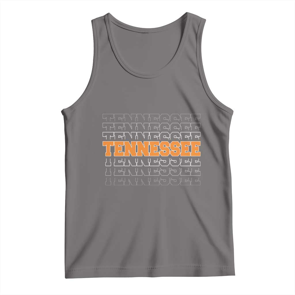 Vintage Tennessee Tank Top Throwback Design Classic TN Orange US State TS10 Deep Heather Print Your Wear