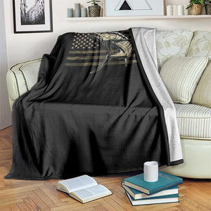 Fishing Camouflage US Flag Throw Blanket Swordfish Fish Fisherman Camo TS10 Print Your Wear
