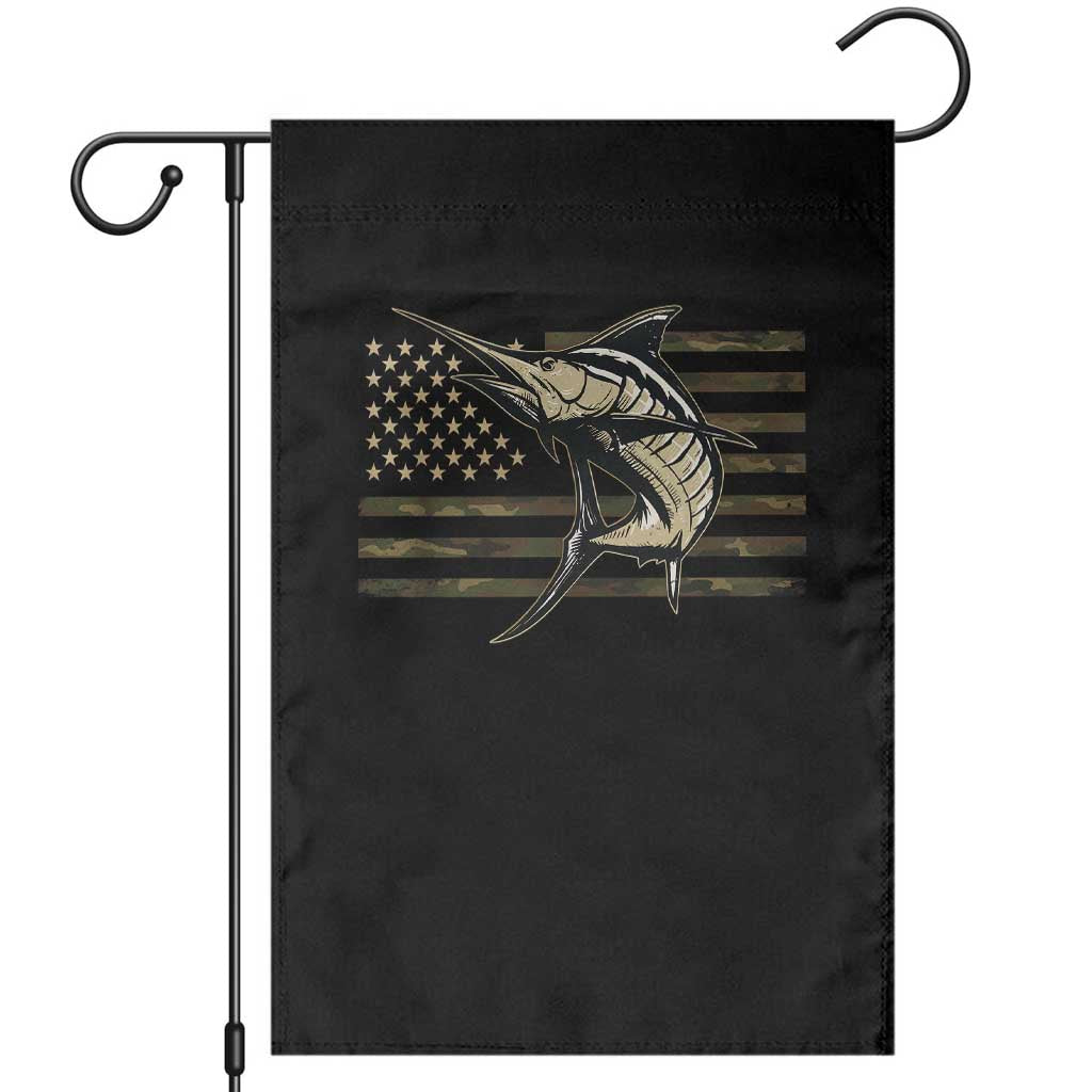Fishing Camouflage US Flag Garden Flag Swordfish Fish Fisherman Camo TS10 Black Print Your Wear