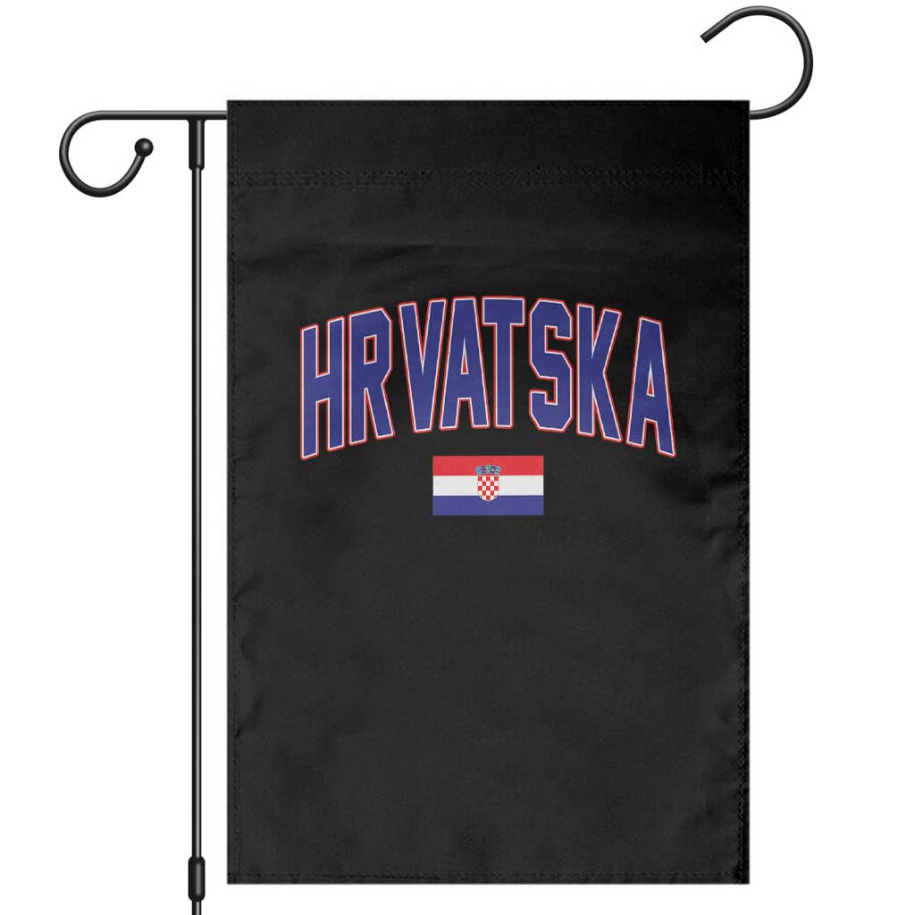 Hrvatska Flag Garden Flag Croatia Vintage Zagreb Croatian Jersey Retro TS10 Black Print Your Wear