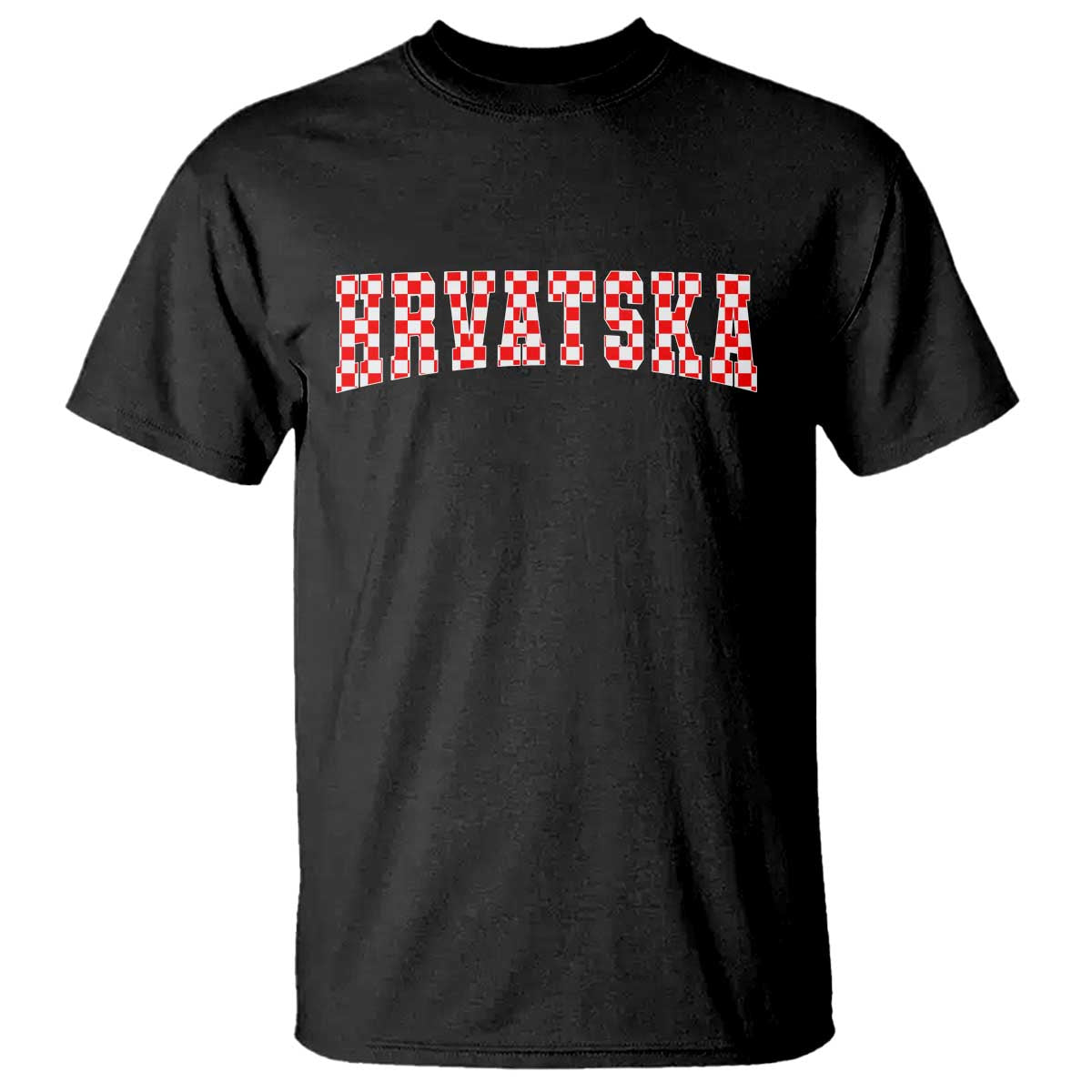 Vintage Hrvatska T Shirt Retro Varsity Croatia Zagreb Croatian Flag TS10 Black Print Your Wear