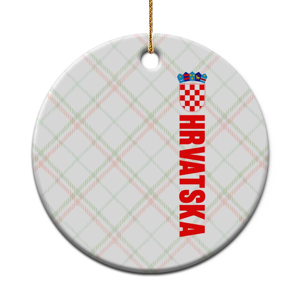 Hrvatska Ceramic Ornament Vintage Croatia Zagreb Croatian TS10 1pc Christmas Plaid Print Your Wear