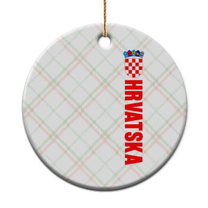 Hrvatska Ceramic Ornament Vintage Croatia Zagreb Croatian TS10 1pc Christmas Plaid Print Your Wear