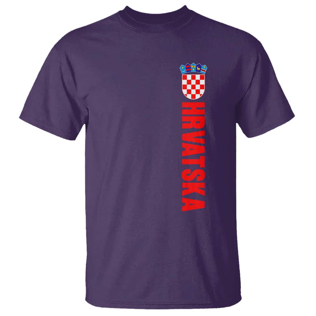 Hrvatska T Shirt Vintage Croatia Zagreb Croatian TS10 Purple Print Your Wear