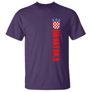 Hrvatska T Shirt Vintage Croatia Zagreb Croatian TS10 Purple Print Your Wear