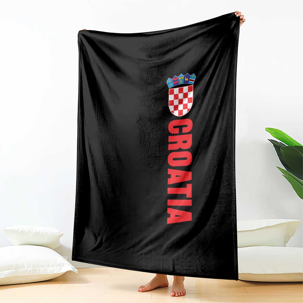 Croatia Throw Blanket Vintage Hrvatska Zagreb Croatian TS10 Print Your Wear