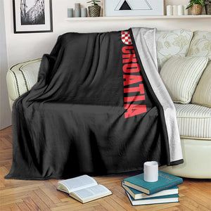 Croatia Throw Blanket Vintage Hrvatska Zagreb Croatian TS10 Print Your Wear