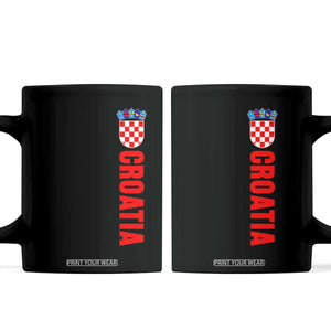 Croatia Coffee Mug Vintage Hrvatska Zagreb Croatian TS10 Black Print Your Wear
