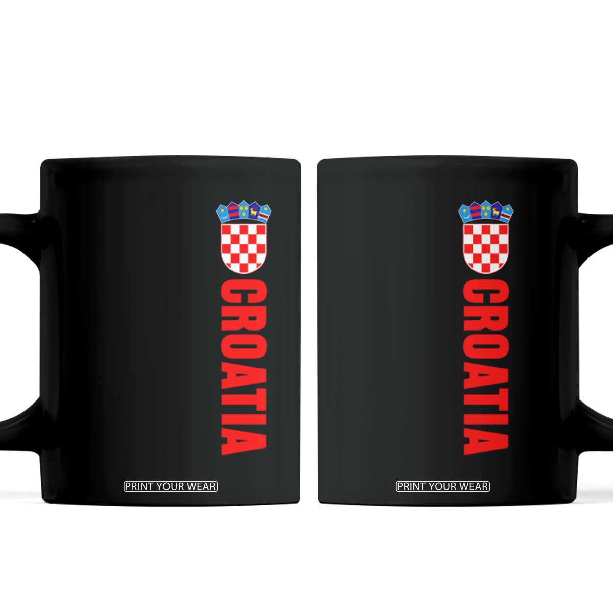 Croatia Coffee Mug Vintage Hrvatska Zagreb Croatian TS10 Black Print Your Wear