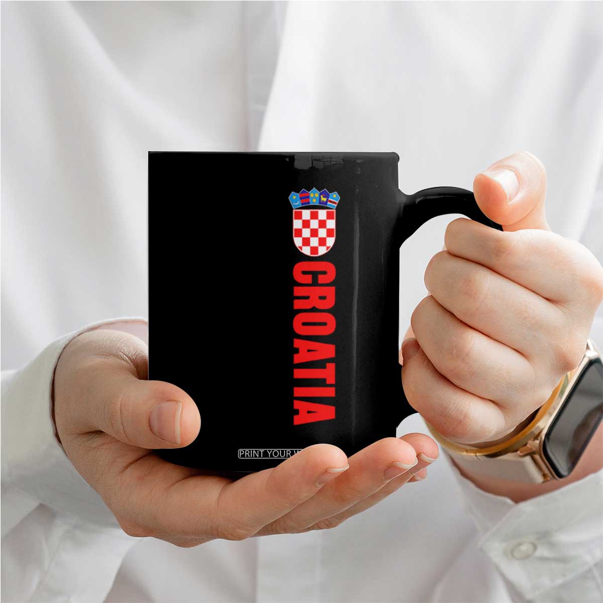 Croatia Coffee Mug Vintage Hrvatska Zagreb Croatian TS10 Print Your Wear