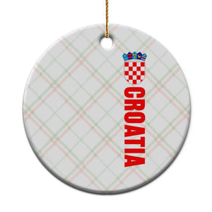Croatia Ceramic Ornament Vintage Hrvatska Zagreb Croatian TS10 1pc Christmas Plaid Print Your Wear