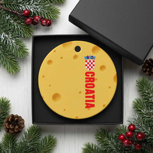 Croatia Ceramic Ornament Vintage Hrvatska Zagreb Croatian TS10 1pc Yellow Cheese Print Your Wear