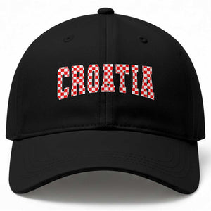 Vintage Croatia Baseball Cap Retro Varsity Hrvatska Flag Zagreb Croatian TS10 Print Your Wear