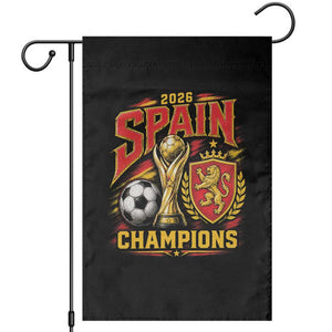 Spain Champions 2026 Garden Flag Spanish Soccer Fan Graphic TS10 Black Print Your Wear