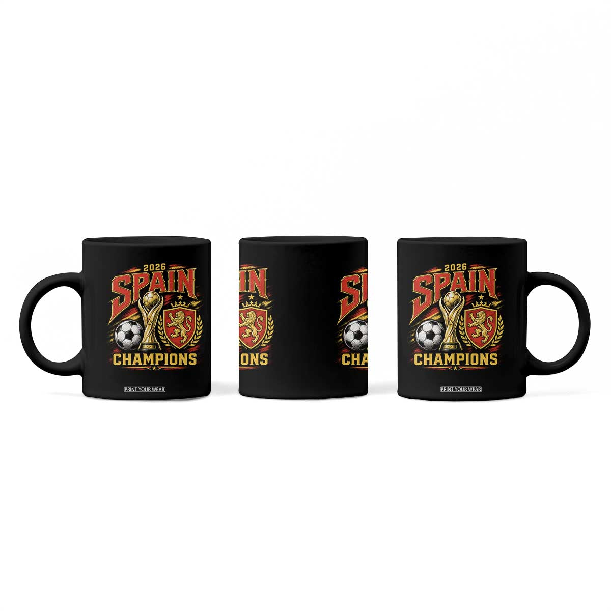 Spain Champions 2026 Coffee Mug Spanish Soccer Fan Graphic TS10 Print Your Wear