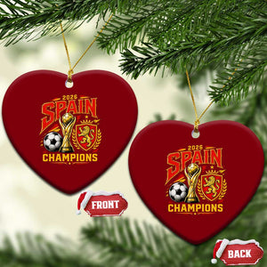 Spain Champions 2026 Ceramic Ornament Spanish Soccer Fan Graphic TS10 Print Your Wear