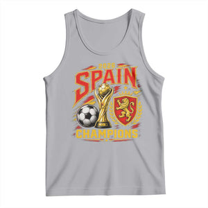 Spain Champions 2026 Tank Top Spanish Soccer Fan Graphic TS10 Athletic Heather Print Your Wear
