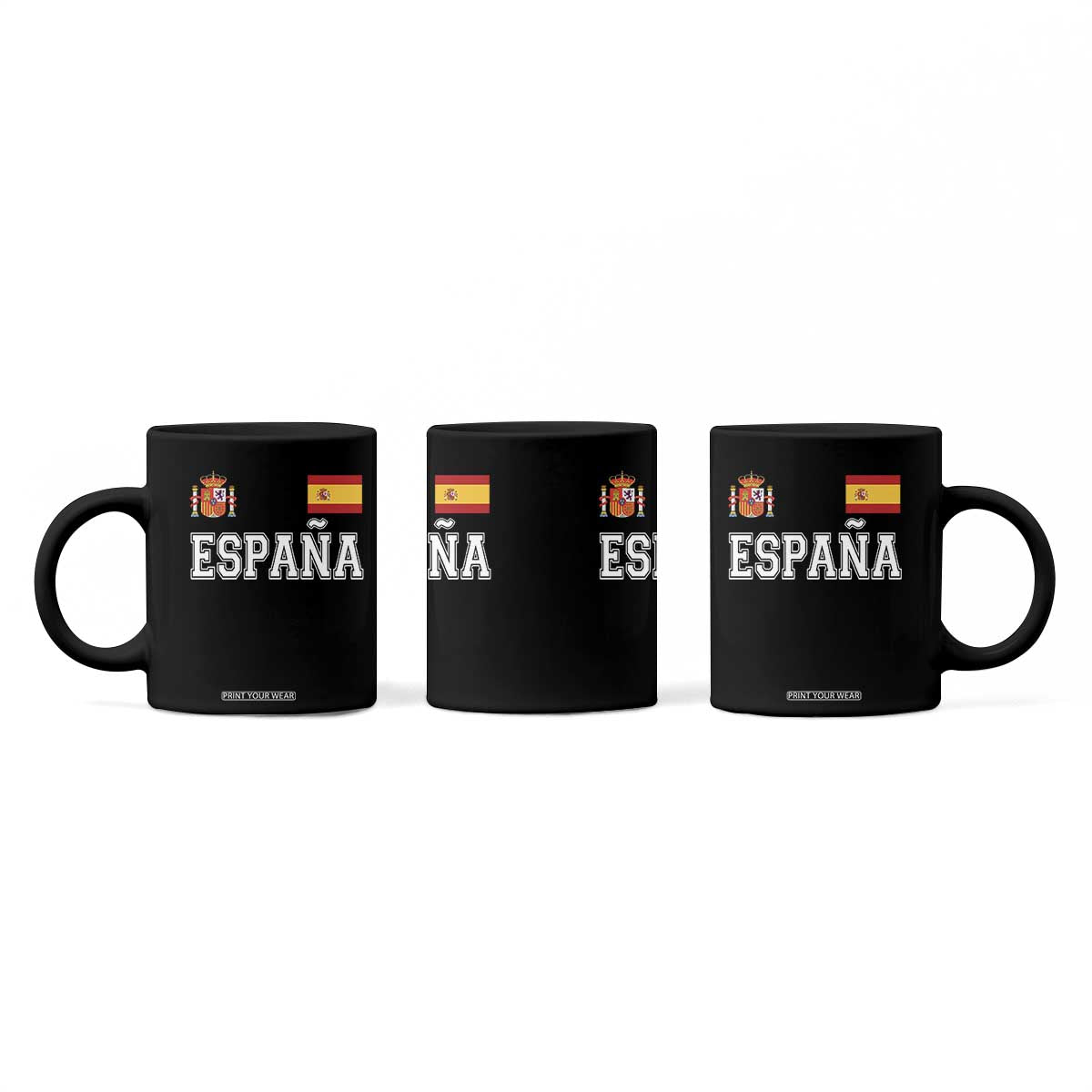 Spain Espana Coffee Mug Vintage Spanish Flag Royal Crest Graphic TS10 Print Your Wear