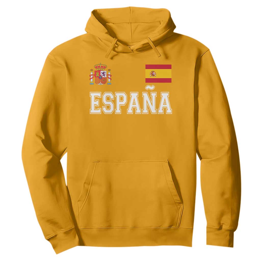 Spain Espana Hoodie Vintage Spanish Flag Royal Crest Graphic TS10 Gold Print Your Wear